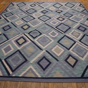 Contemporary Southwestern Style Carpet 9'Ã—12' Hand-Woven Wool - detail view 4