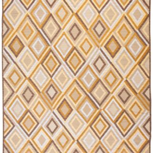 Contemporary Southwestern Style Rug 9'Ã—12' â€” Beige Ground