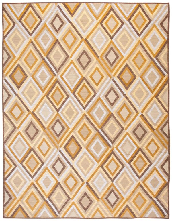 Contemporary southwestern style rug 9'ã—12' â€” beige ground