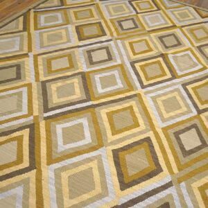 Contemporary Southwestern Style Rug 9'Ã—12' â€” Beige Ground - detail view 2