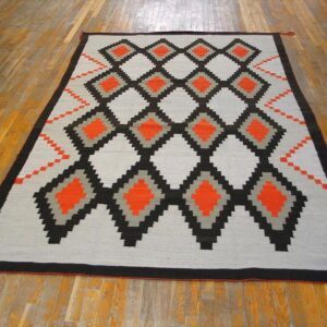 Contemporary Southwestern Style Rug 9'Ã—12' Hand-Woven Wool - detail view 1