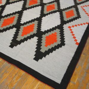 Contemporary Southwestern Style Rug 9'Ã—12' Hand-Woven Wool - detail view 2