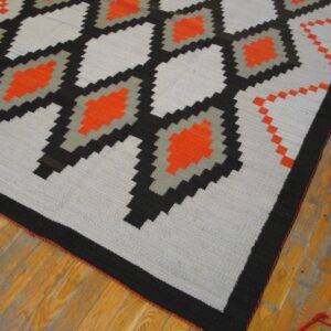 Contemporary Southwestern Style Rug 9'Ã—12' Hand-Woven Wool - detail view 3