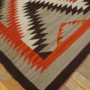 Contemporary Southwestern Style Rug 9'Ã—12' Hand-Woven Wool - detail view 2