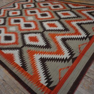 Contemporary Southwestern Style Rug 9'Ã—12' Hand-Woven Wool - detail view 3
