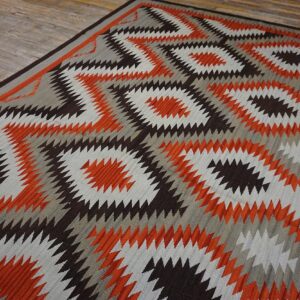 Contemporary Southwestern Style Rug 9'Ã—12' Hand-Woven Wool - detail view 4