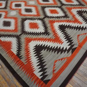 Contemporary Southwestern Style Rug 9'Ã—12' Hand-Woven Wool - detail view 5