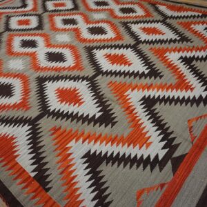 Contemporary Southwestern Style Rug 9'Ã—12' Hand-Woven Wool - detail view 7