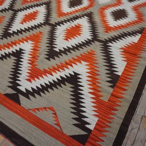 Contemporary Southwestern Style Rug 9'Ã—12' Hand-Woven Wool - detail view 8