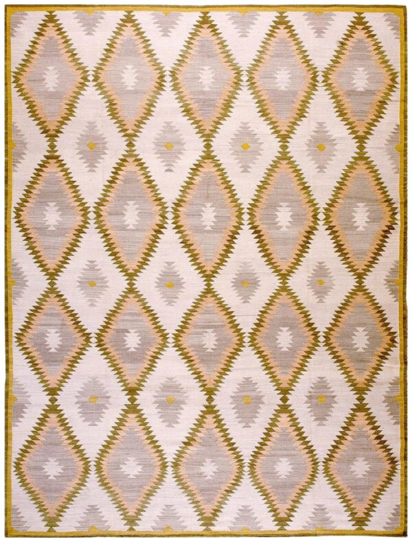 Contemporary southwestern style rug 9'ã—12' â€” ivory ground