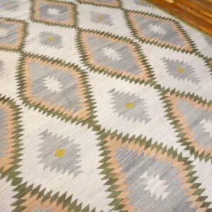 Contemporary Southwestern Style Rug 9'Ã—12' â€” Ivory Ground - detail view 3