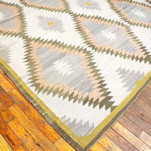 Contemporary Southwestern Style Rug 9'Ã—12' â€” Ivory Ground - detail view 5