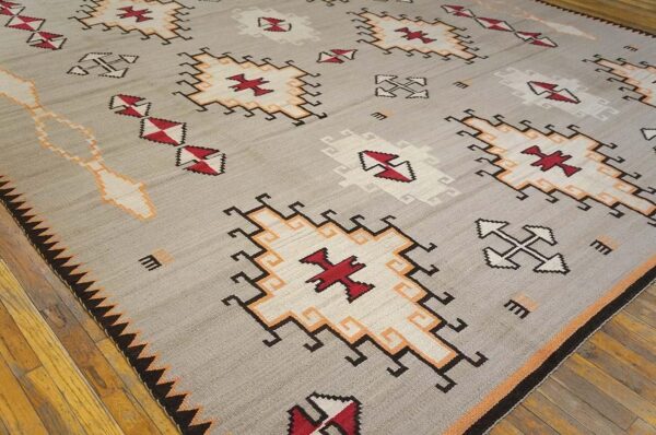 Contemporary southwestern style rug 10'ã—14' â€” outstanding composition - detail view 4