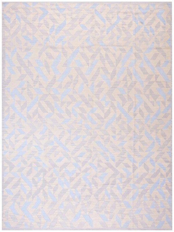 Contemporary southwestern style rug 9'ã—12' â€” soft yellow ground