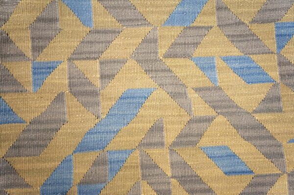Contemporary southwestern style rug 9'ã—12' â€” soft yellow ground - detail view 2