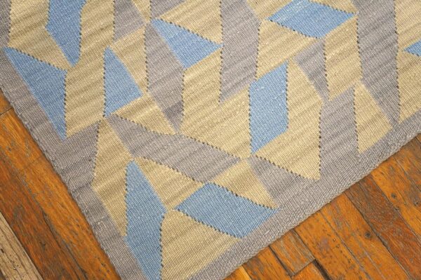 Contemporary southwestern style rug 9'ã—12' â€” soft yellow ground - detail view 4
