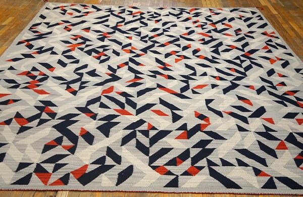 Contemporary southwestern style rug â€” striking multicolor - detail view 1