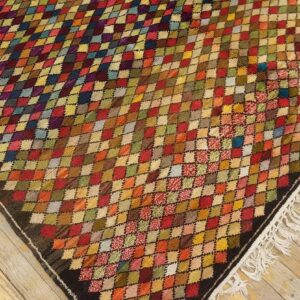 Early 20th Century Jerusalem Carpet 4'11"×7' Hand-Knotted Wool - detail view 9