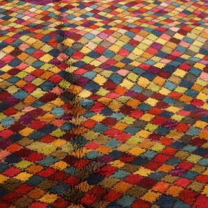 Early 20th Century Jerusalem Carpet 4'11"×7' Hand-Knotted Wool - detail view 6