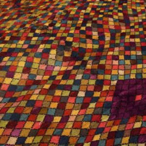 Early 20th Century Jerusalem Carpet 4'11"×7' Hand-Knotted Wool - detail view 7