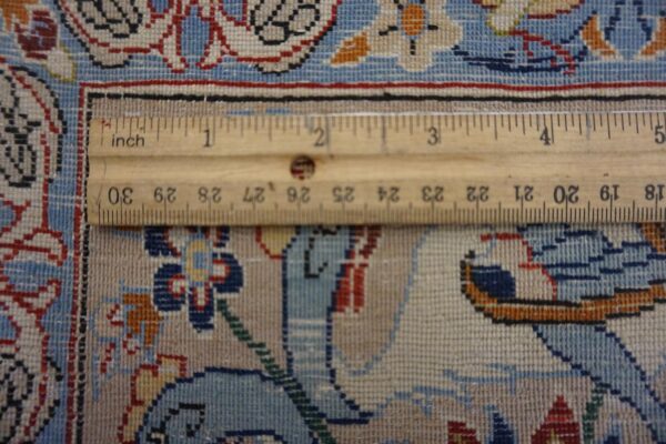Mid 20th century persian isfahan carpet 4'11"ã—7'3" hand-knotted, central persia - detail view 6