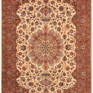 Mid 20th Century Persian Tabriz Carpet 5'10"Ã—9' Hand-Knotted Wool