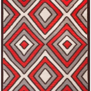 Southwestern Style Rug 6'×9' Hand-Woven Wool, Contemporary