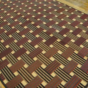 Vintage American Hooked Rug 6'2"×8'8" Mid 20th Century, Hand-Hooked Wool - detail view 3