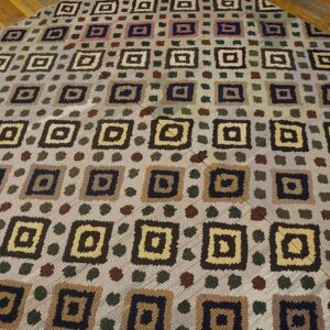 Vintage American Hooked Rug 5'11"×8'6" Mid 20th Century, Hand-Hooked Wool - detail view 8