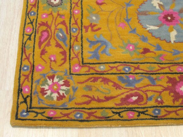 Colorful rug in modern living room