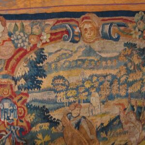 17th Century Pair of Flemish Tapestry in Baroque Style - detail view 4