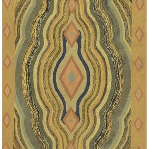 1880s Antique Multicolor Medallion Folk Art Cotton American Hooked Carpet Rug