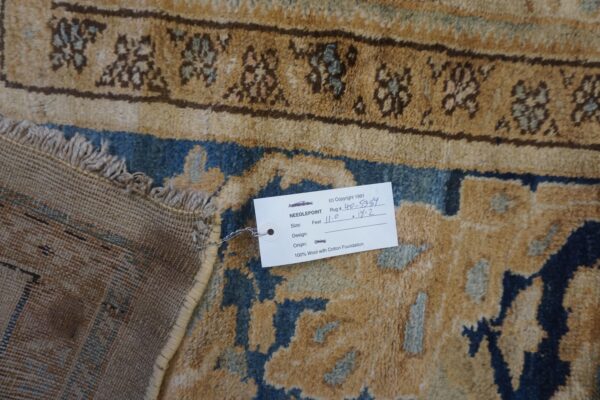1880s beige field traditional floral antique knotted wool malayer gallery rug 5 1880s beige field traditional floral antique knotted wool malayer gallery rug - detail view 4