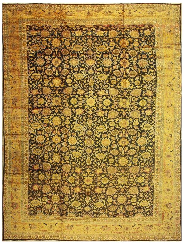 1890s blue traditional geometric antique knotted wool malayer gallery carpet rug 1 1890s blue traditional geometric antique knotted wool malayer gallery carpet rug