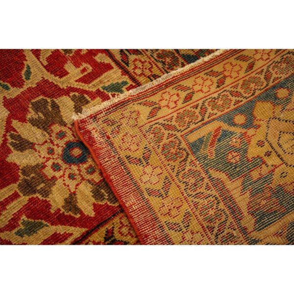 1890s red rust field geometric antique sultanabad handknotted wool gallery rug 6 1890s red rust field geometric antique sultanabad handknotted wool gallery rug - detail view 5