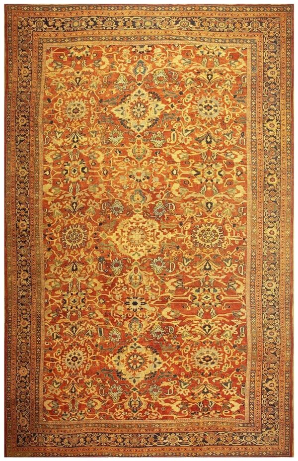 1890s traditional red bold tribal geometric antique sultanabad knotted wool rug 1 1890s traditional red bold tribal geometric antique sultanabad knotted wool rug
