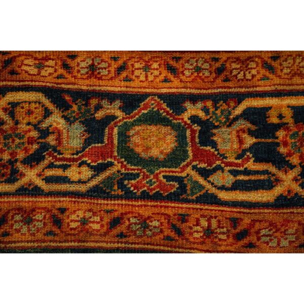 1890s traditional red bold tribal geometric antique sultanabad knotted wool rug 5 1890s traditional red bold tribal geometric antique sultanabad knotted wool rug - detail view 4