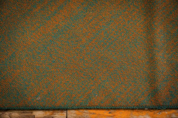 1900s olive green ground floral antique european needlepoint handmade wool rug 6 1900s olive green ground floral antique european needlepoint handmade wool rug - detail view 5