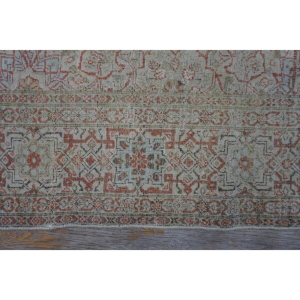 1920s beige ground antique "crisp design logic knotted wool tabriz room size rug 6 1920s beige ground antique "crisp design logic knotted wool tabriz room size rug - detail view 5