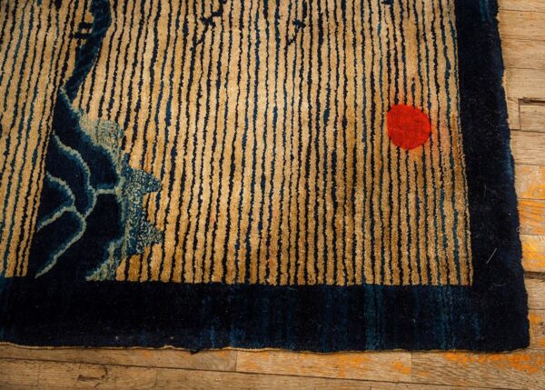 1920s beige neutral field traditional chinese symbolic motifs antique peking rug 7 1920s beige neutral field traditional chinese symbolic motifs antique peking rug - detail view 6