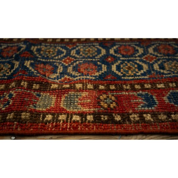 1930s antique red ground asian design chinese khotan handknotted pile wool rug 6 1930s antique red ground asian design chinese khotan handknotted pile wool rug - detail view 5