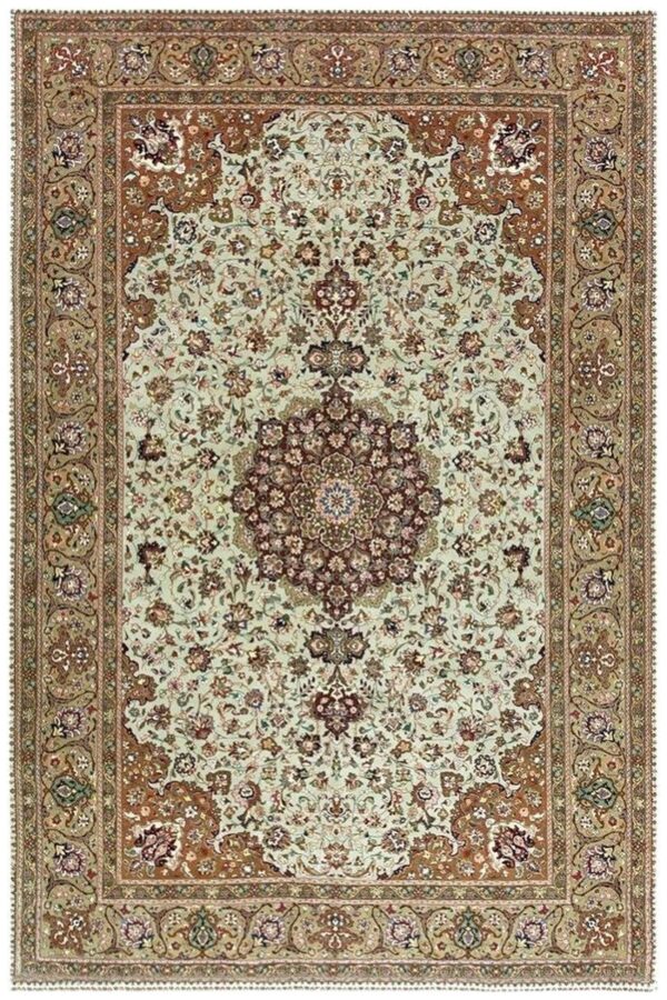 1940s green medallion classical motifs antique tabriz knotted wool rug 1 1940s green medallion classical motifs antique tabriz knotted wool rug