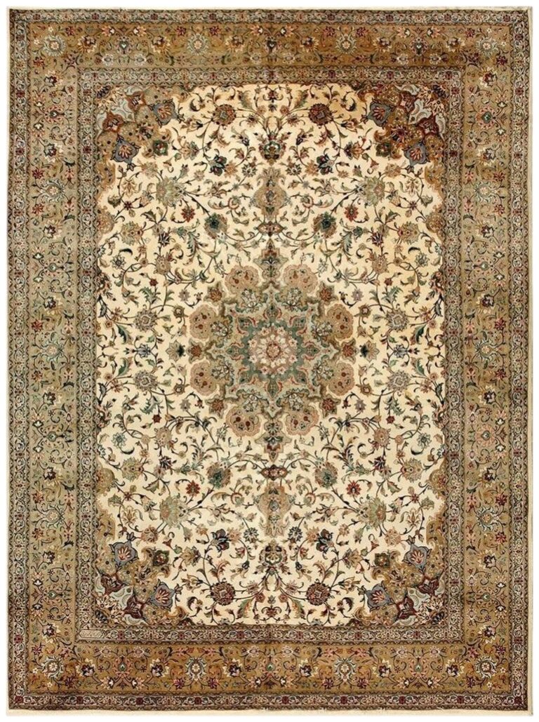 Antique & vintage rugs, new york — est. 1976 9 1940s beige antique persian tabriz rug with shah abbas floral pattern