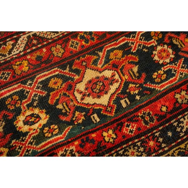 1940s mid century modern beige field floral 4star knotted wool mahal carpet rug 7 1940s mid century modern beige field floral 4star knotted wool mahal carpet rug - detail view 6