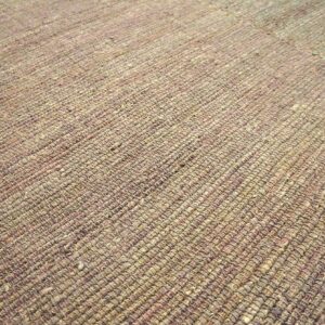 Awesome Rose-Green Color Contemporary Handwoven Wool Shaker Style Flat Weave Rug - detail view 2
