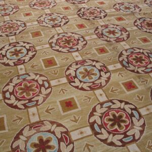 Contemporary Wool Hooked Rug ( 9' x 12' x 275 x 365 ) - detail view 1