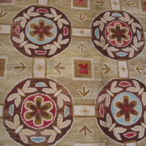 Contemporary Wool Hooked Rug ( 9' x 12' x 275 x 365 ) - detail view 2