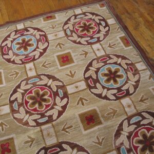 Contemporary Wool Hooked Rug ( 9' x 12' x 275 x 365 ) - detail view 3