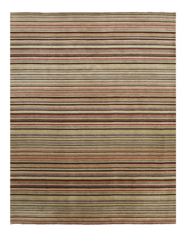 Multicolor striped handmade wool runner rug 1 Multicolor striped handmade wool runner rug 2 x 6, dn19bk