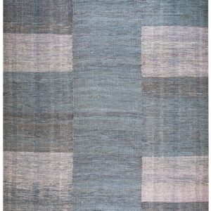 Wonderful Gray Color Contemporary American Shaker Style Flat-Weave Rug